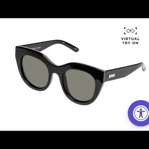 LeSpecs Air Heart Black with case
